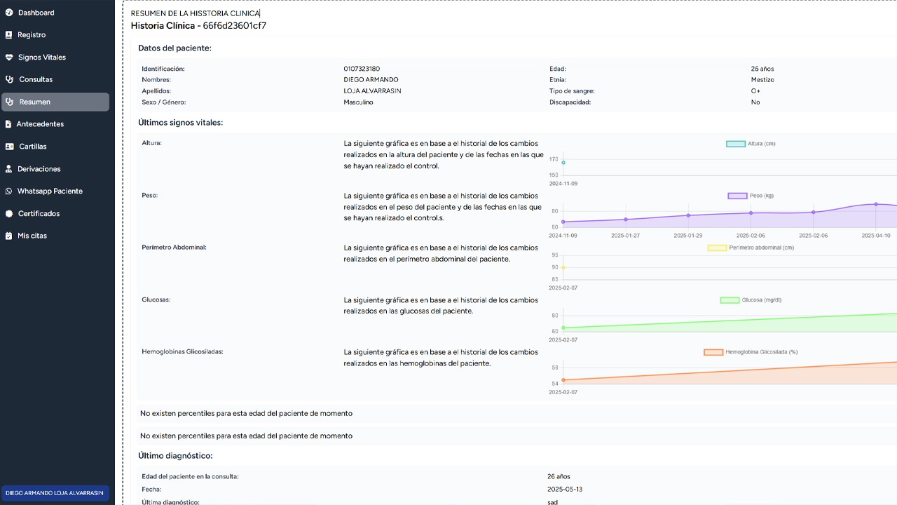 Sistema médico de historias clínicas